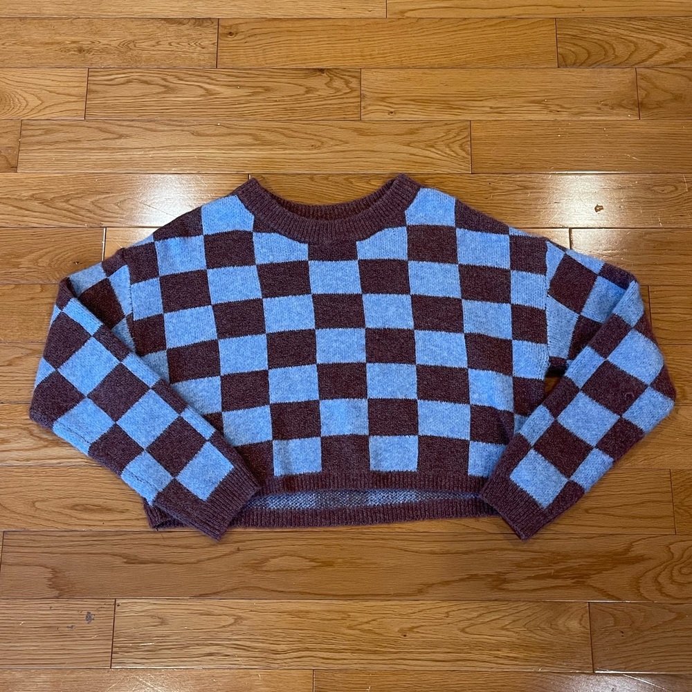 Checkered sweater